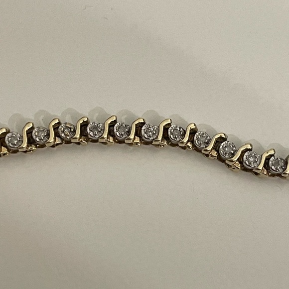 Diamond Tennis Bracelet Vintage Piece - Picture 4 of 8